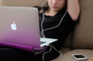 woman coding